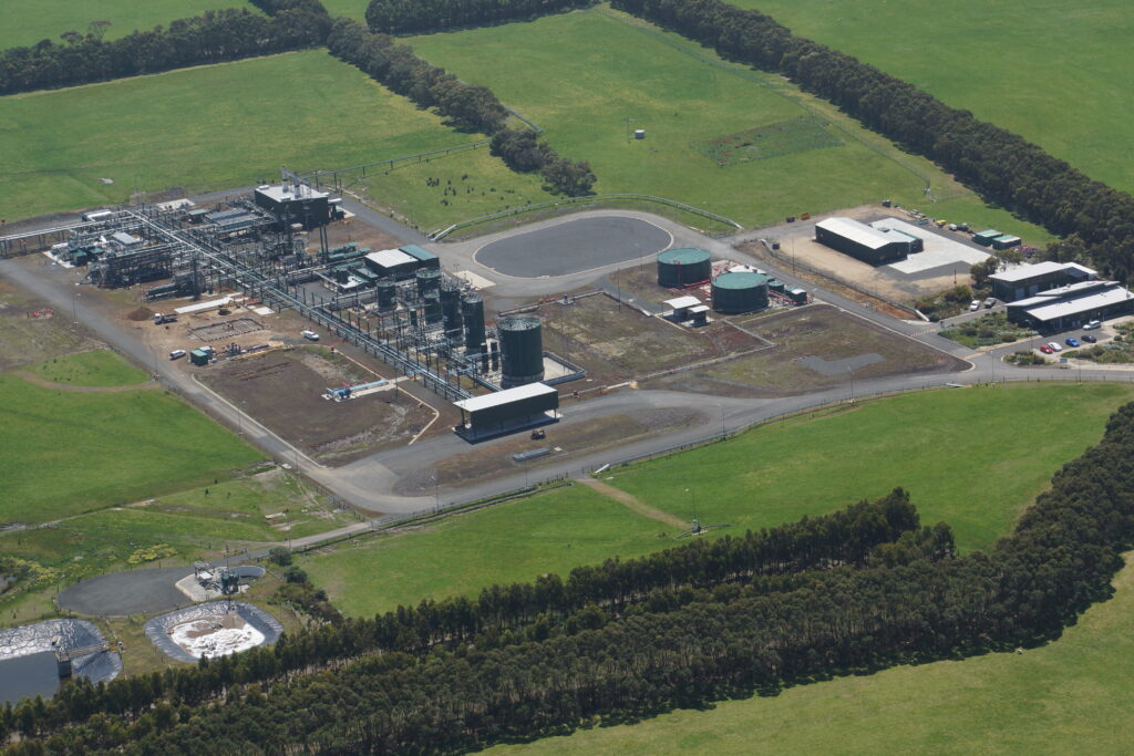 Minerva-gas-plant,-Otway-Basin,-Victoria